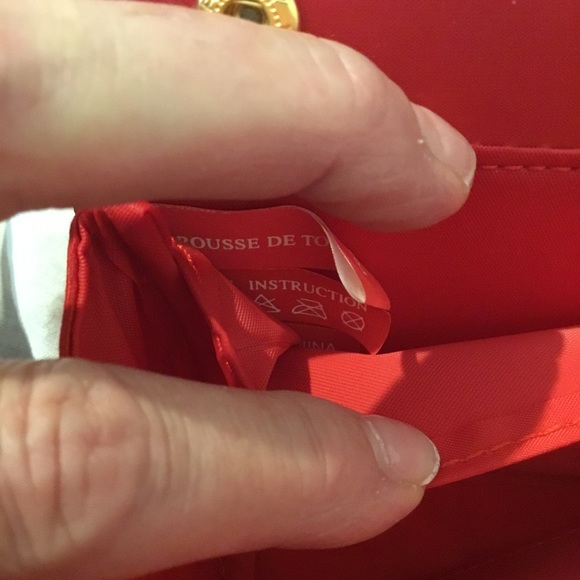 Authentic Christian Dior Beauty Red Lipstick Colored & Mirror Trousseau Case - Picture 5 of 16